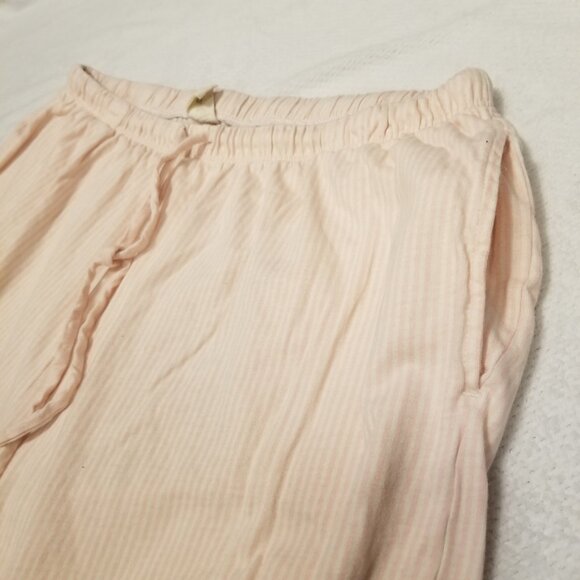 Pink 100% Organic Cotton Striped Pajamas PJ's 2 Piece Set X-Large Poppy & Clay - Picture 8 of 14